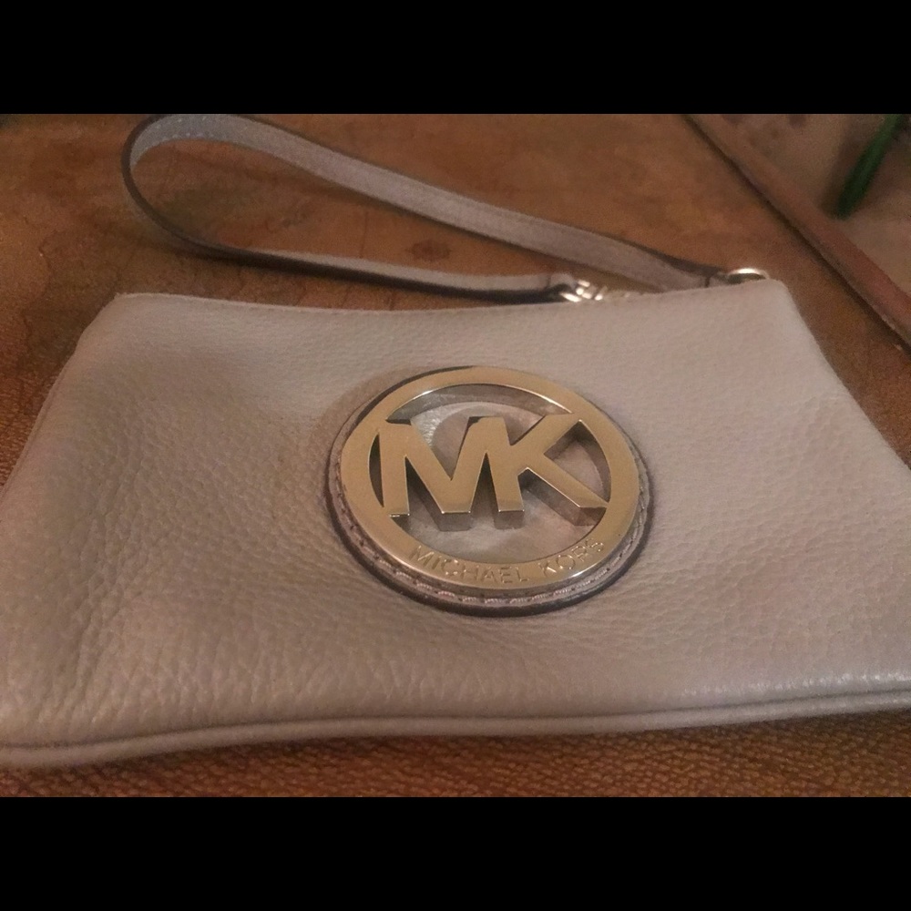 Silver Michael Kors Wristlet